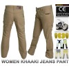 Women Motorbike Cotton Jeans Pants Reinforced with DuPont™ Kevlar® fiber